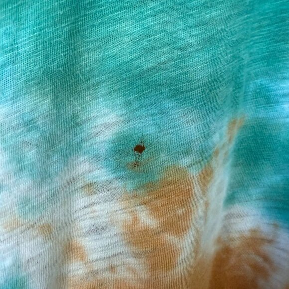 Reba Woman Tie-Dye Studded Cotton/Modal Long Sleeve Top 3X Boho, Hippie, Coastal - Picture 7 of 11